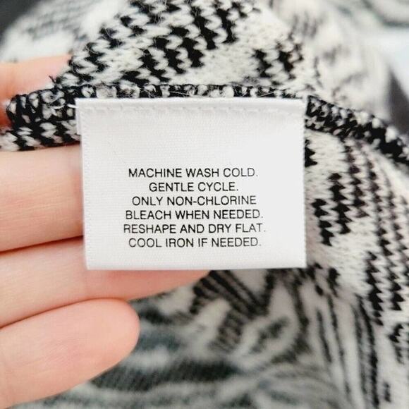 Covington Womens Wool Blend Zebra Animal Print Cardigan Sweater Size Large New - Picture 10 of 13